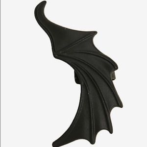 Black Matte Dragon Wing Bat Wing Earring Cuff